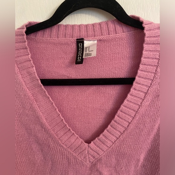 Pink cropped sweater - Picture 4 of 4